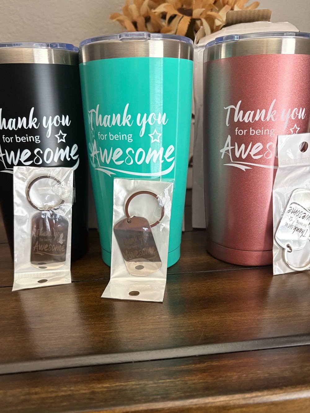 Thank You for Being Awesome Travel Tumbler Set of 3
